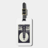 Pigeon Point Lighthouse California Moon Gepäckanhänger (Vorderseite vertikal)