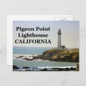 Pigeon Point Lighthouse, California Postcard Postkarte (Vorne/Hinten)