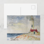 Pigeon Point Lighthouse California Postkarte (Vorne/Hinten)