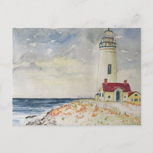Pigeon Point Lighthouse California Postkarte (Vorderseite)