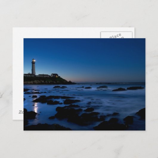 Pigeon Point Lighthouse | Halbe Mondbucht, Ca Postkarte (Vorne/Hinten)
