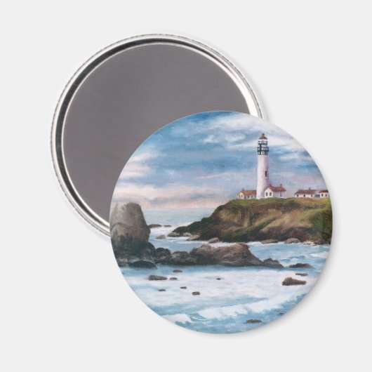 Pigeon Point Lighthouse Magnet (Vorderseite/Rückseite)