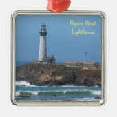 Pigeon Point Lighthouse Ornament Aus Metall (Vorne)