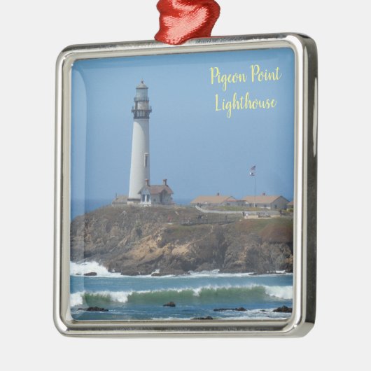 Pigeon Point Lighthouse Ornament Aus Metall (Links)