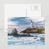 Pigeon Point Lighthouse Postcard Postkarte (Vorne/Hinten)