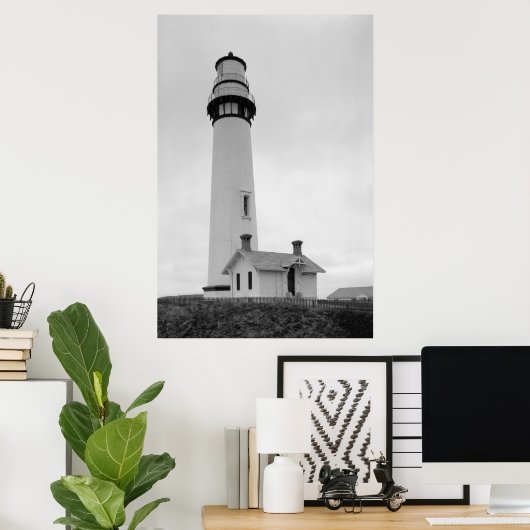 Pigeon Point Lighthouse Poster (Heimbüro)