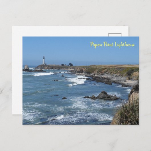 Pigeon Point Lighthouse Postkarte (Vorne/Hinten)