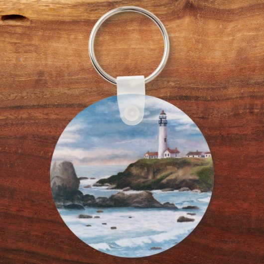 Pigeon Point Lighthouse Schlüsselanhänger (Vorderseite)