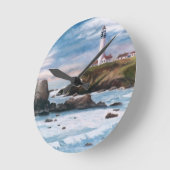 Pigeon Point Lighthouse Wall Clock Runde Wanduhr (Winkel)