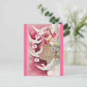 Pigeon Posted Valentines Feiertagspostkarte (Stehend Vorderseite)