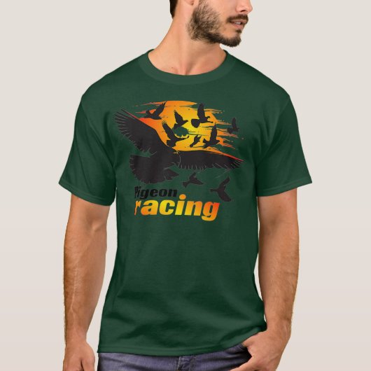 Pigeon Racing Classic Bird Racers Prämie T-Shirt (Vorderseite)