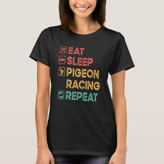 Pigeon Racing Taube Fancier Bird Racing Breedin T-Shirt (Vorderseite)