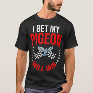 Pigeon Racing Trainer Bird Behaltend Fancier Clock T-Shirt