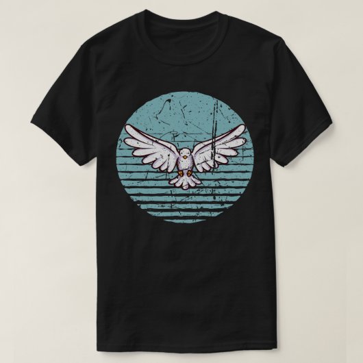 Pigeon Retro Geschenk T-Shirt (Design vorne)