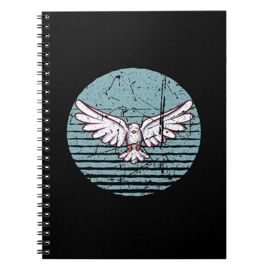 Pigeon Retro Notizblock (Vorderseite)