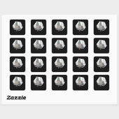 Pigeon Retro Quadratischer Aufkleber (Blatt)