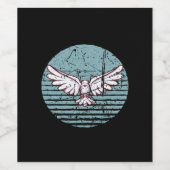 Pigeon Retro Weinetikett (Einzelnes Label)