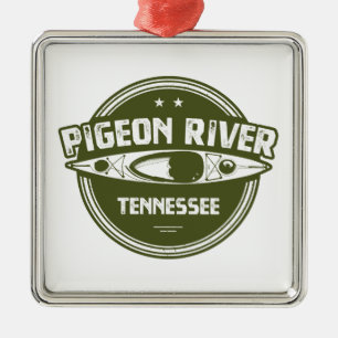 Pigeon River, Tennessee Ornament Aus Metall