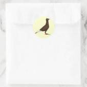 Pigeon Runder Aufkleber (Tasche)