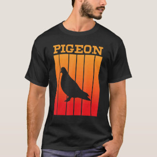 Pigeon Shadow Silhouette At Sunset T-Shirt
