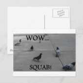 PIGEON SPASS POSTKARTE (Vorne/Hinten)