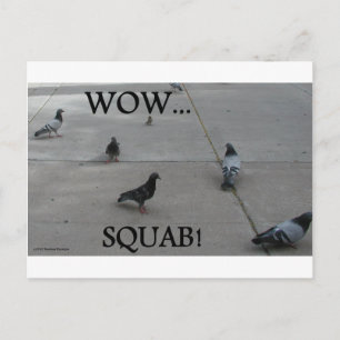 PIGEON SPASS POSTKARTE