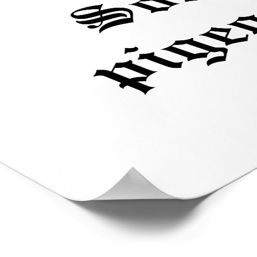 Pigeon & Statue Poster (Ecke)