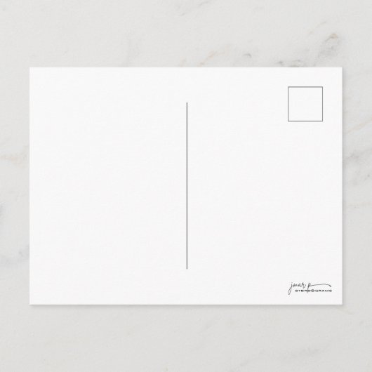 PIGEON Stereogram Magic Eye - No Envelope Postkarte (Rückseite)