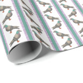 Pigeon Stripe Geschenkpapier (Rolleneckpunkt)
