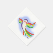 Pigeon Stylized Bird Serviette (Ecke)