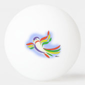 Pigeon Stylized Bird Tischtennisball (Vorderseite)