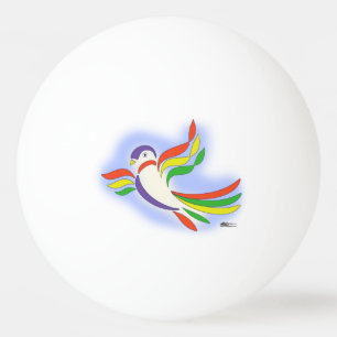 Pigeon Stylized Bird Tischtennisball