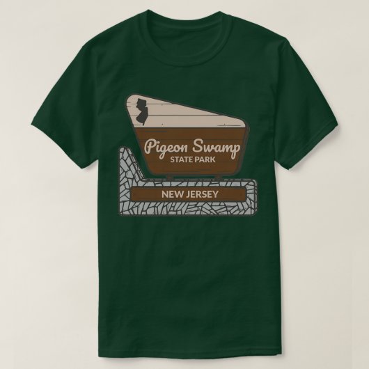 Pigeon Swamp Staat Park New Jersey Eintritt Welcom T-Shirt (Design vorne)