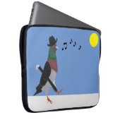 Pigeon Über Stadt Laptopschutzhülle (Vorne Rechts)