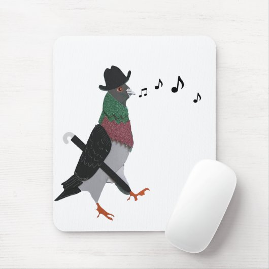 Pigeon Über Stadt Mousepad (Mit Mouse)