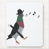 Pigeon Über Stadt Mousepad (Vorne)