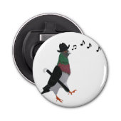 Pigeon Über Town Funny Flaschenöffner (Vorderseite)