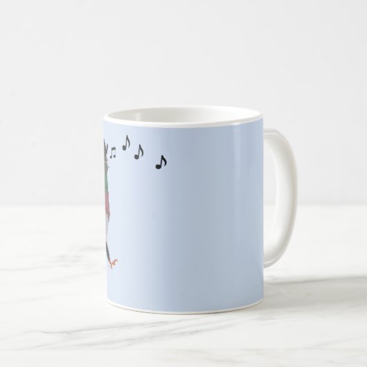 Pigeon Über Town Funny Kaffeetasse (VorderseiteRechts)
