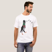Pigeon Über Town Funny T-Shirt (Vorne ganz)