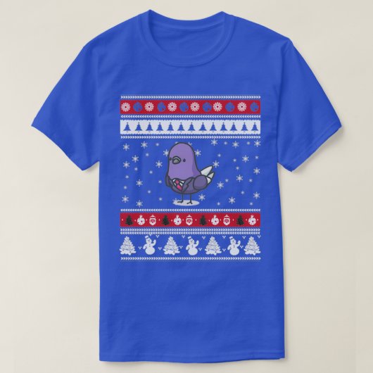 Pigeon Ugly Christmas T-Shirt (Design vorne)