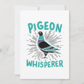 Pigeon Whisperer Einladung (Vorderseite)