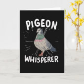 Pigeon Whisperer Karte (Gelbe Blume)