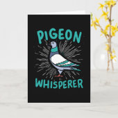 Pigeon Whisperer Karte (Gelbe Blume)