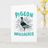 Pigeon Whisperer Karte (Gelbe Blume)