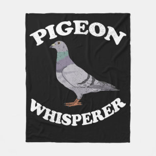 Pigeon Whisperer Pigeon Racing Gift Pigeon Fleecedecke