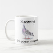 Pigeon Whispername Personalisiert Bird Kaffeetasse (Links)