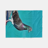 Pigeon With A View Fleecedecke (Vorderseite (Horizontal))