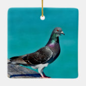 Pigeon With A View Keramikornament (Rückseite)
