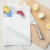 Pigeon with Shoes Geschirrtuch (Viertel Falte)