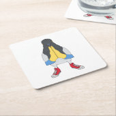 Pigeon with Shoes Rechteckiger Pappuntersetzer (angewinkelt)